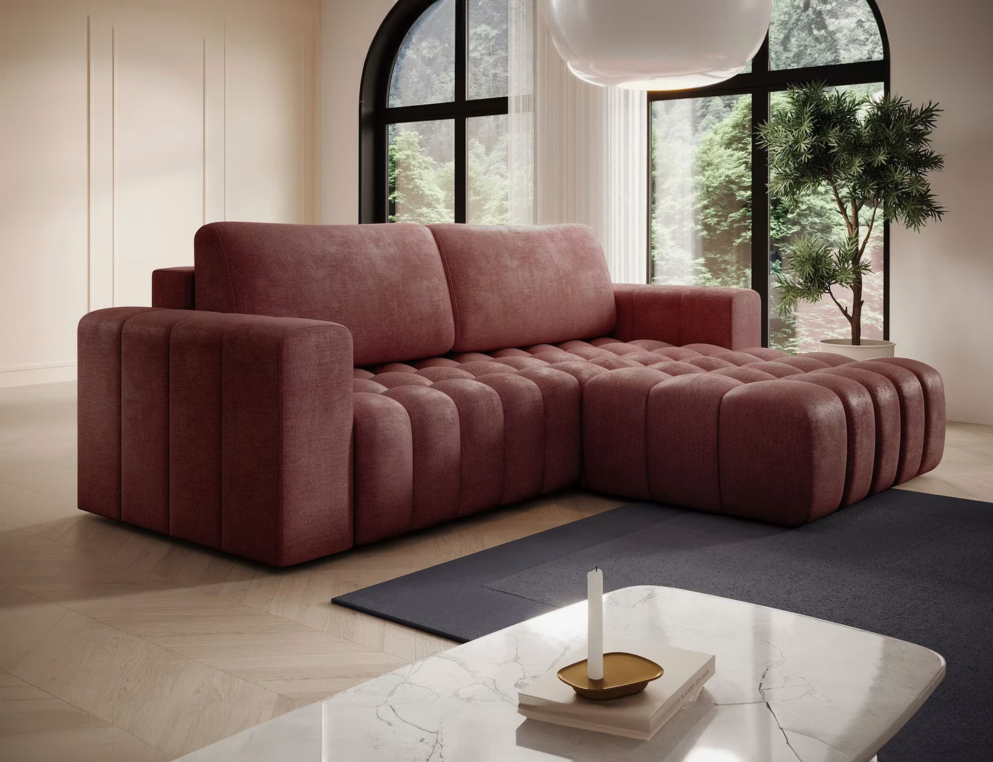 Bonett Ecksofa mit Schlaffunktion - Modernes Design und unvergleichlicher Komfort für Ihr Wohnzimmer