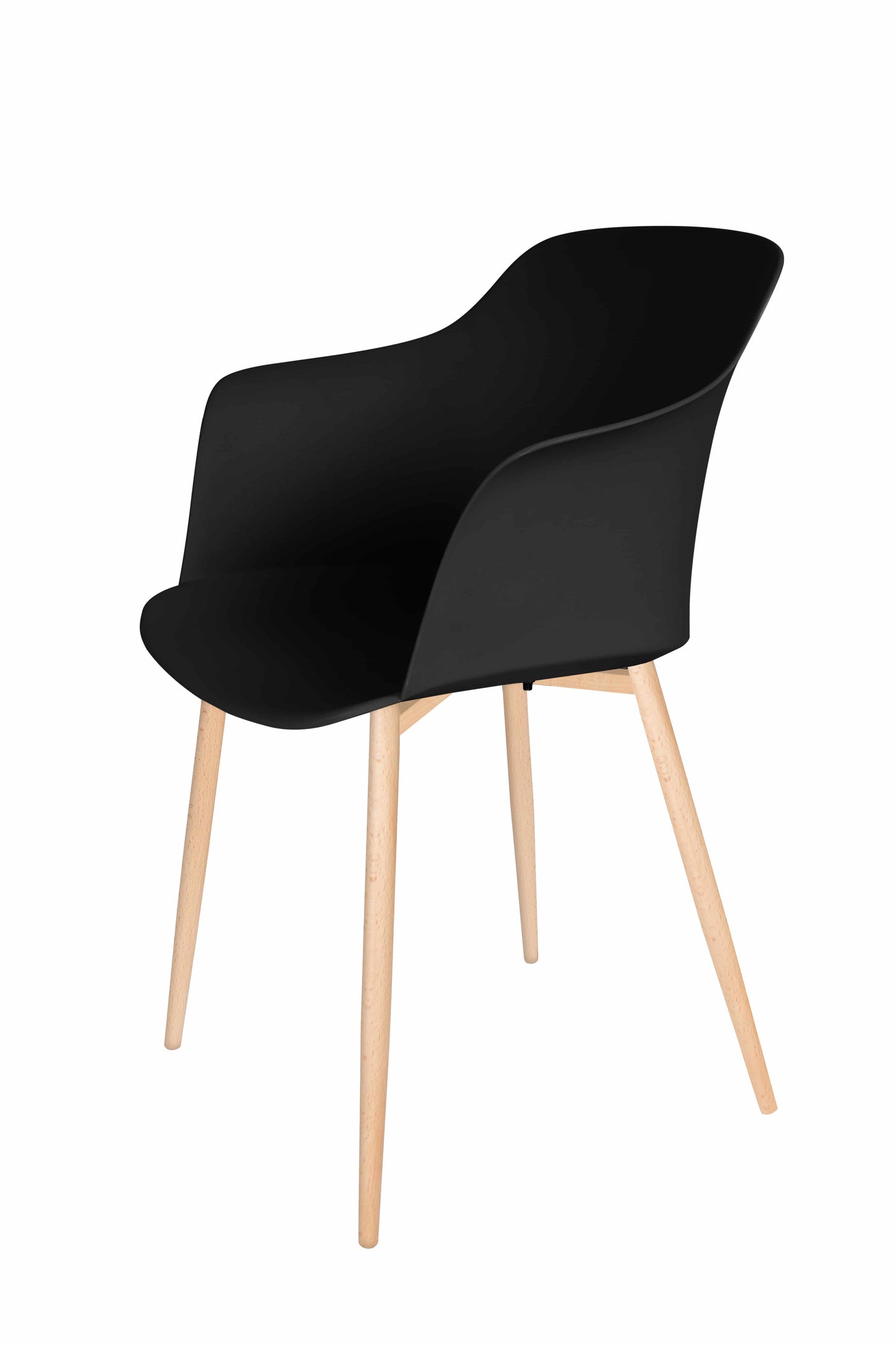 Stuhl Chester 110 4er-Set Schwarz