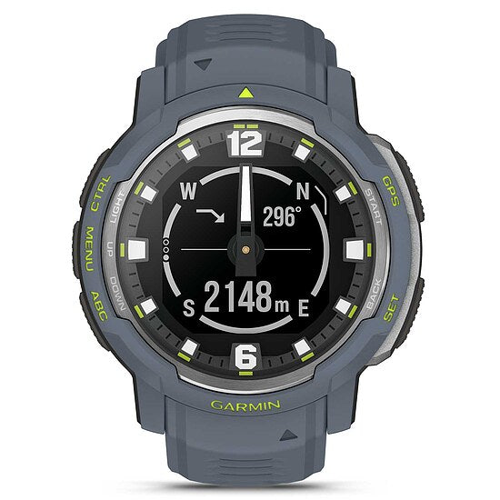 Garmin Instinct Crossover mit Silikonarmband Ref. 010-02730-04 - Outdoor GPS Smartwatch