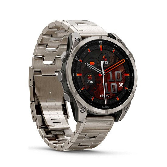 Garmin fenix® 8 AMOLED Saphir mit Titanarmband Ref. 010-02904-40 - Multisport GPS Smartwatch