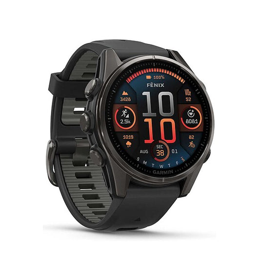 Garmin fenix® 8 AMOLED Saphir mit Silikonarmband Ref. 010-02903-21 - Multisport GPS Smartwatch