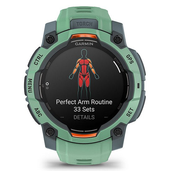 Garmin Instinct 3 AMOLED Twilight/NeoTropic mit Silikonarmband Ref. 010-02936-00 - Outdoor GPS Smartwatch