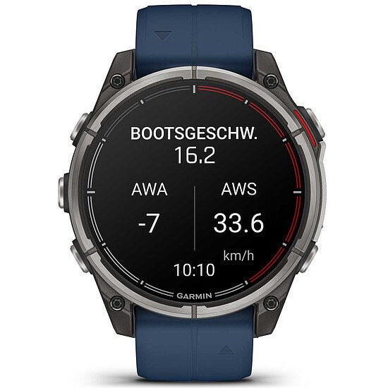 Garmin quatix 8 Sapphire Amoled mit Silikonarmband Ref. 010-02904-51 - Multisport GPS Smartwatch