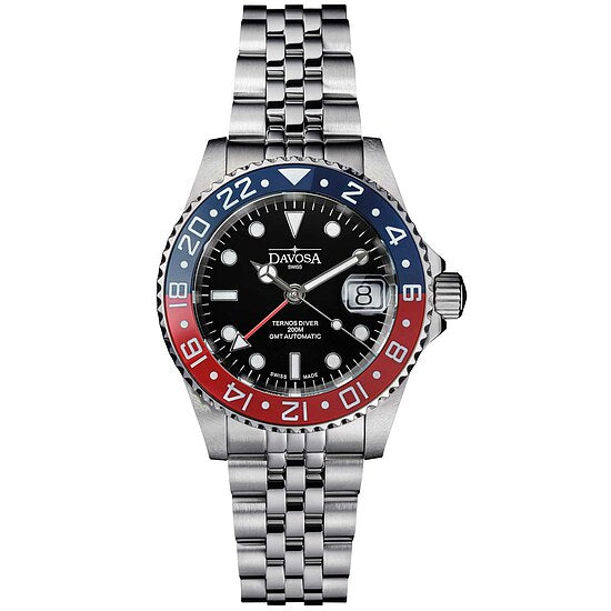 Herrenuhr von Davosa Taucher Automatik Ternos Ceramic GMT 16159006W