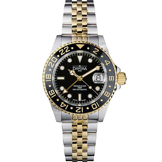 Herrenuhr von Davosa Taucher Automatik Ternos Ceramic GMT 16159105W