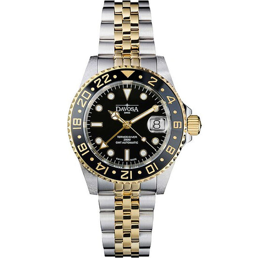 Herrenuhr von Davosa Taucher Automatik Ternos Ceramic GMT 16159105W