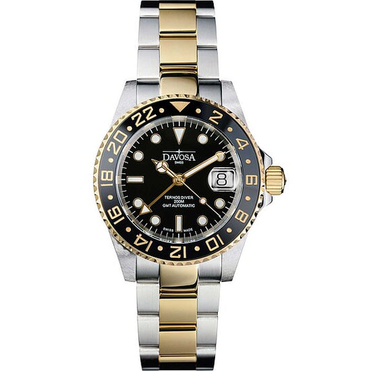 Herrenuhr von Davosa Taucher Automatik Ternos Ceramic GMT 16159150W
