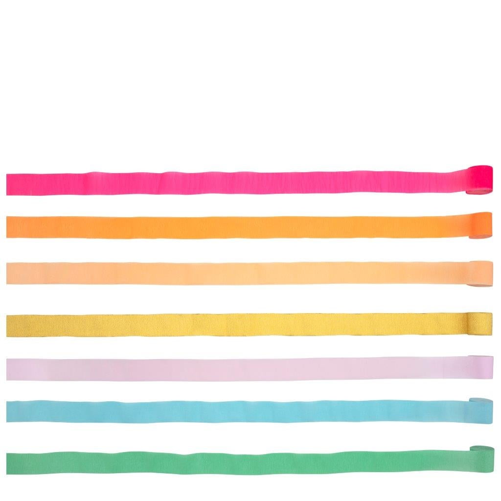 Rainbow Kreppgirlanden (Meri Meri)