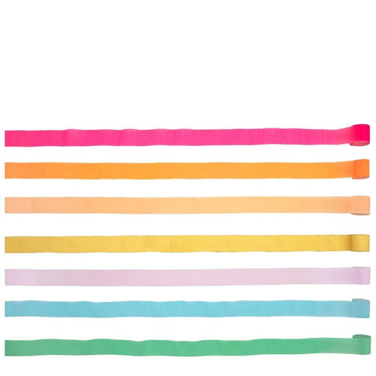 Rainbow Kreppgirlanden (Meri Meri)