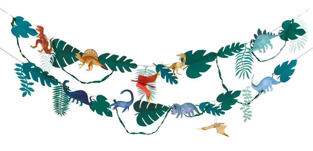 Dinosaurier u. Farn Girlande