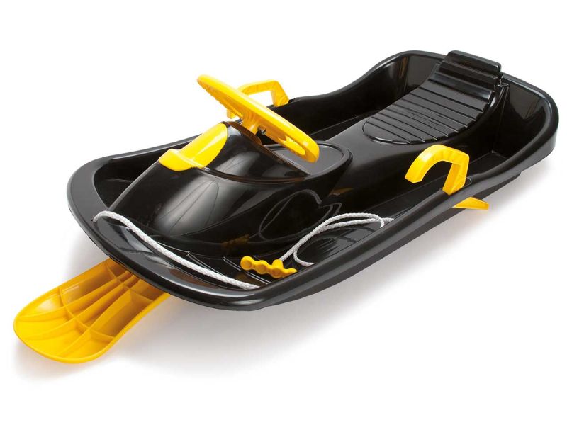 dantoy Lenkschlitten mit Bremse, 95 cm, schwarz