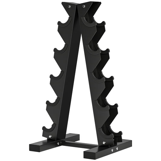 SPORTNOW Hantelständer Kurzhantelablage für 10 Kurzhanteln 5 Ebenen bis 100 kg belastbar für Fitness & Home Gym   Aosom.de