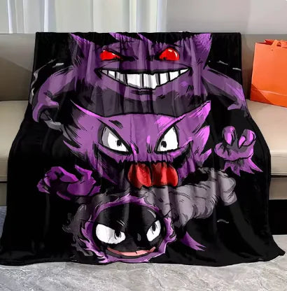 Pokemon Gengar Flannel Blanket