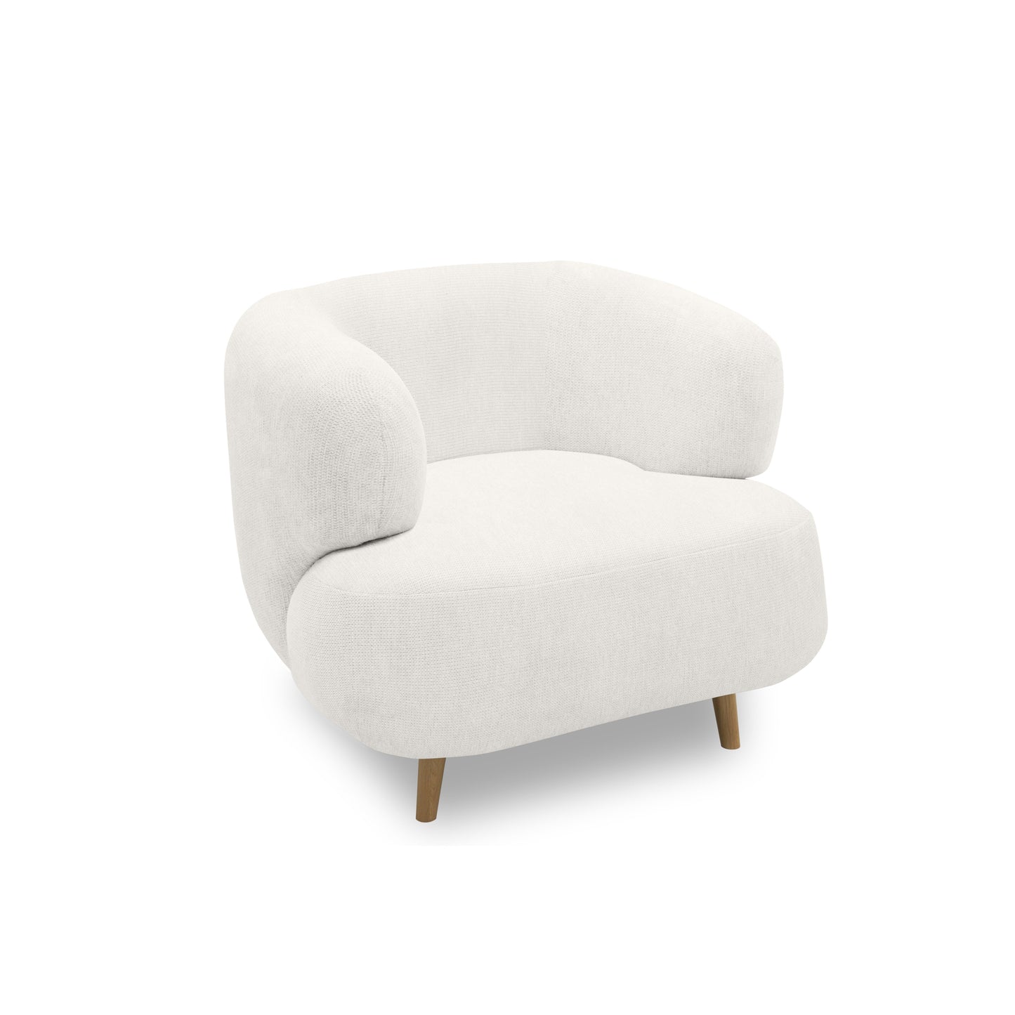 Polstersessel 800014, Sessel, Holzfüße, Armsessel, 86 x 73 x 160 (BxTxH), weiß   Aosom