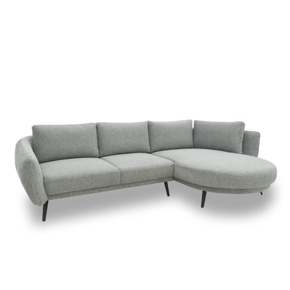 Ecksofa 200 020, Sofa in L-Form, Federkernpolsterung, 292 x 180 x 85 cm (BxTxH), grau   Aosom