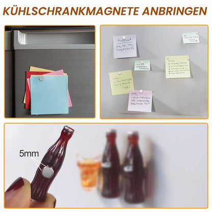 200 Stück Klein Rund Magnete, 4Größen Rund Neodym