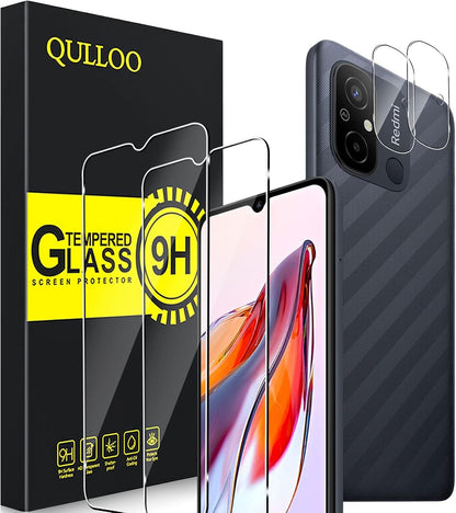 QULLOO Schutzfolie - Pro Panzerglas, 2 Stück mit Autoinstallation