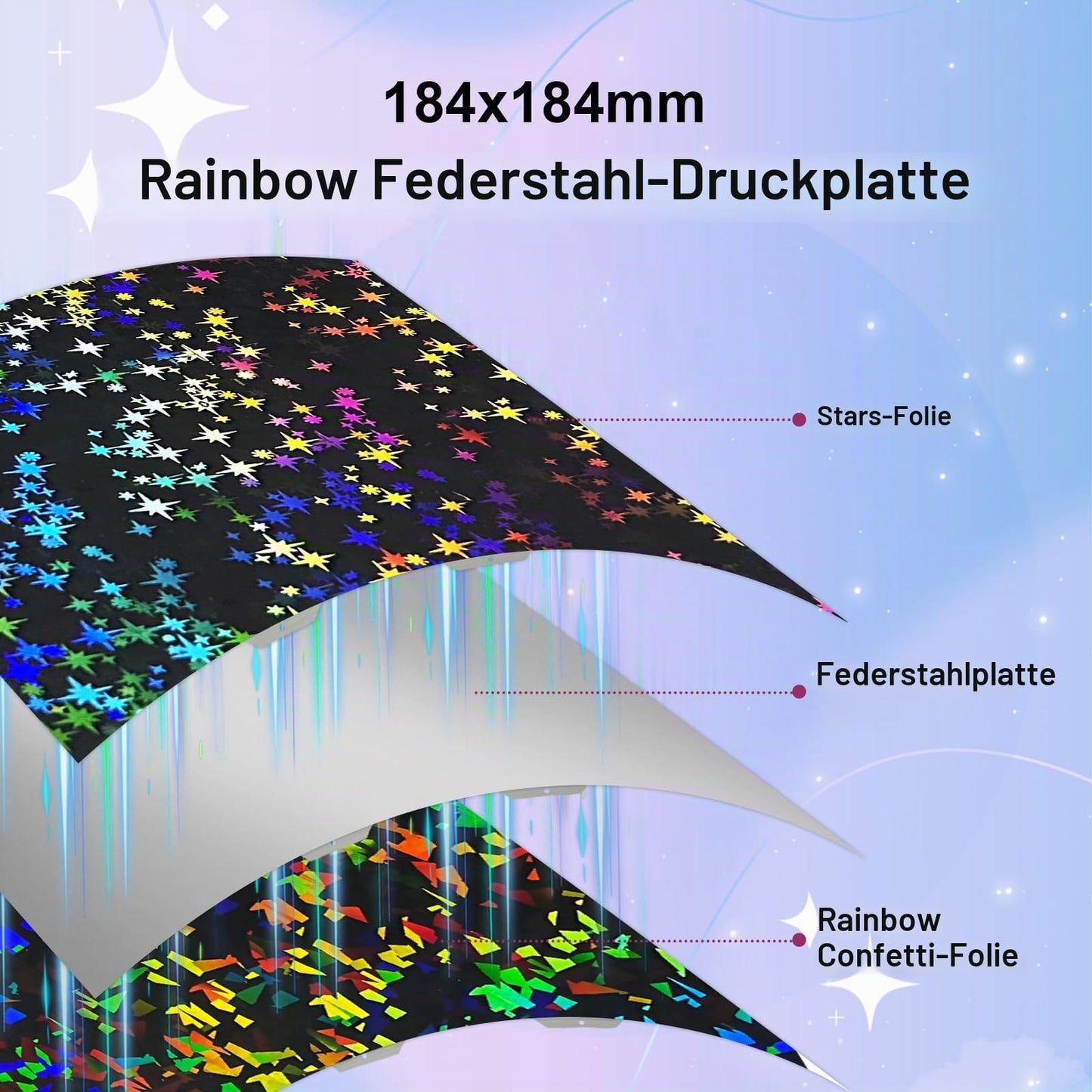 IdeaFormer Doppelseitig Schwarz Texturiert PEI Federstahl-Druckplatte alle Größen