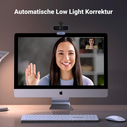 UGREEN FineCam Lite 1080P, Dual-Mikrofon, Fixfokus, mit Privacy Cover