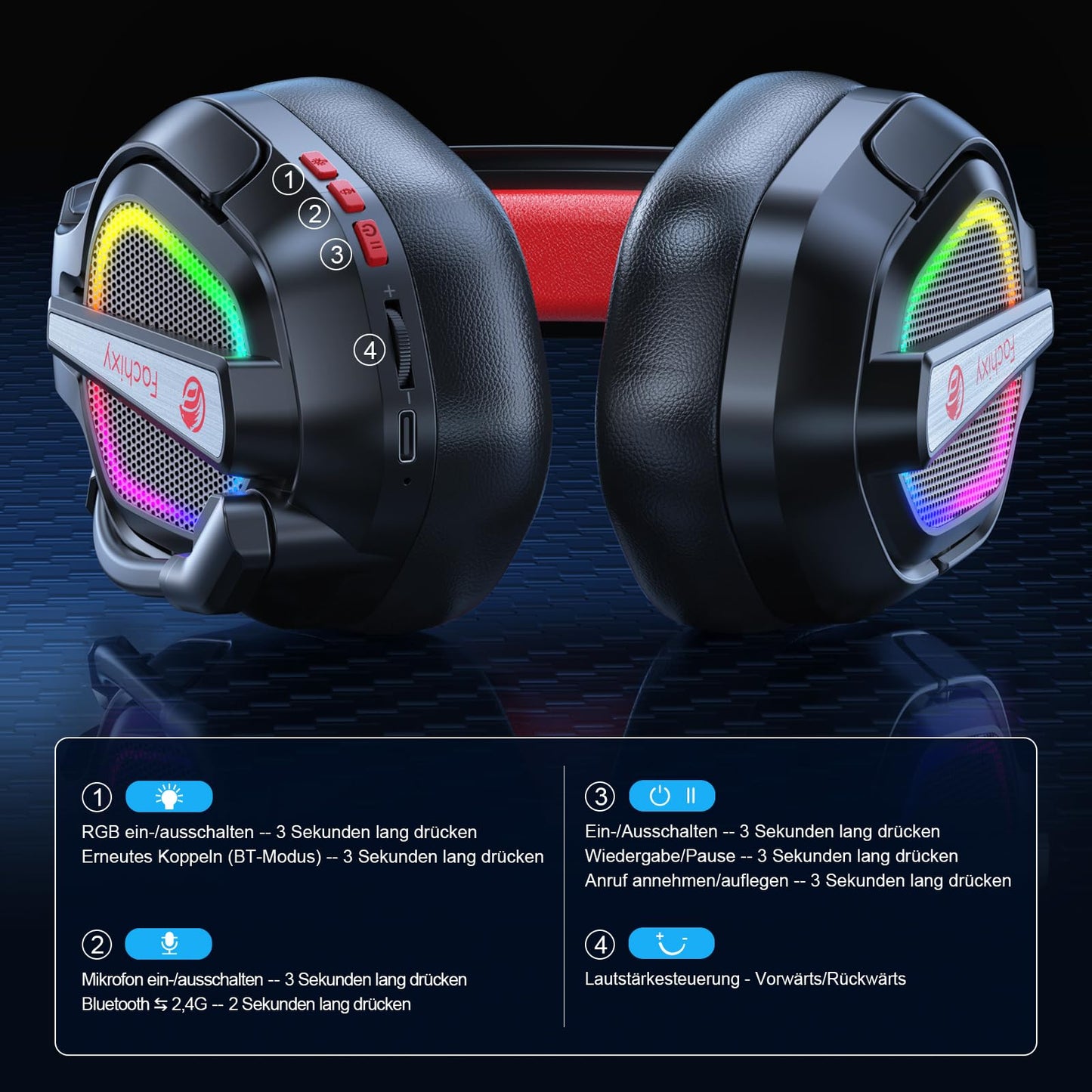 Fachixy FC200 Gaming Headset - PS5 PS4 PC Xbox One Nintendo Switch