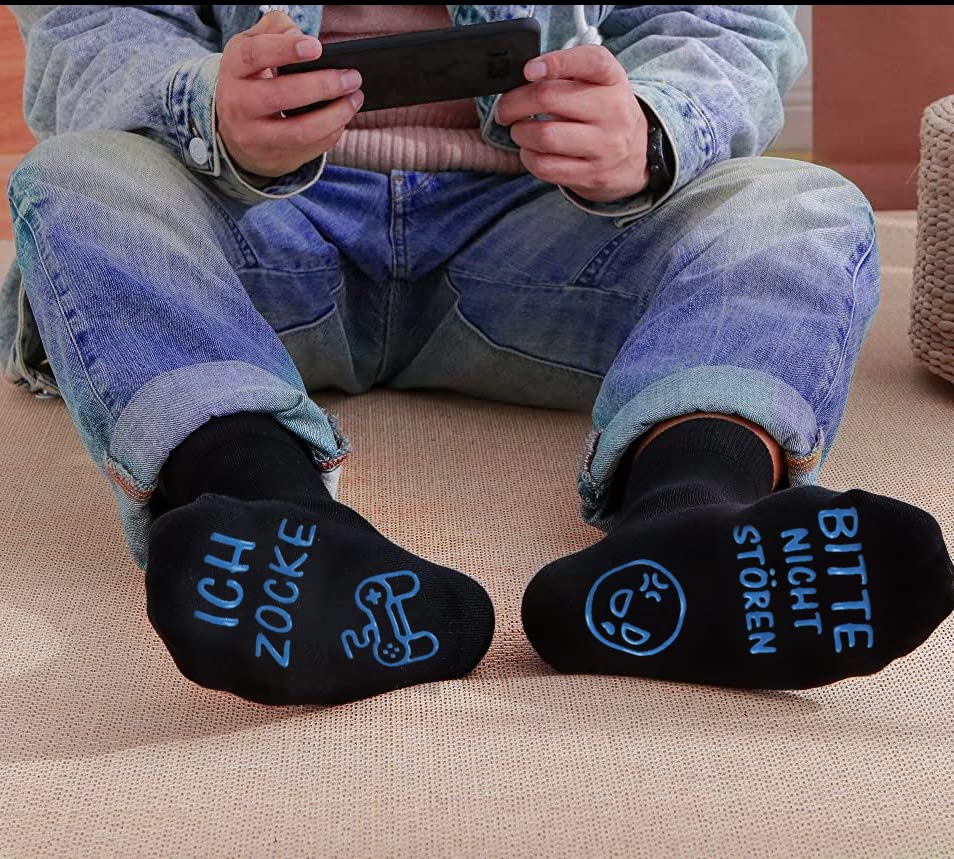 Gaming Socken - Rutschfest - Baumwolle