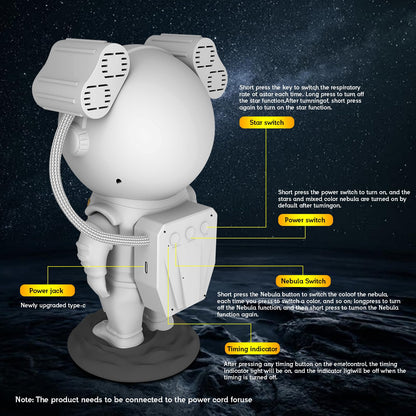 Astronaut LED Galaxy Projektor