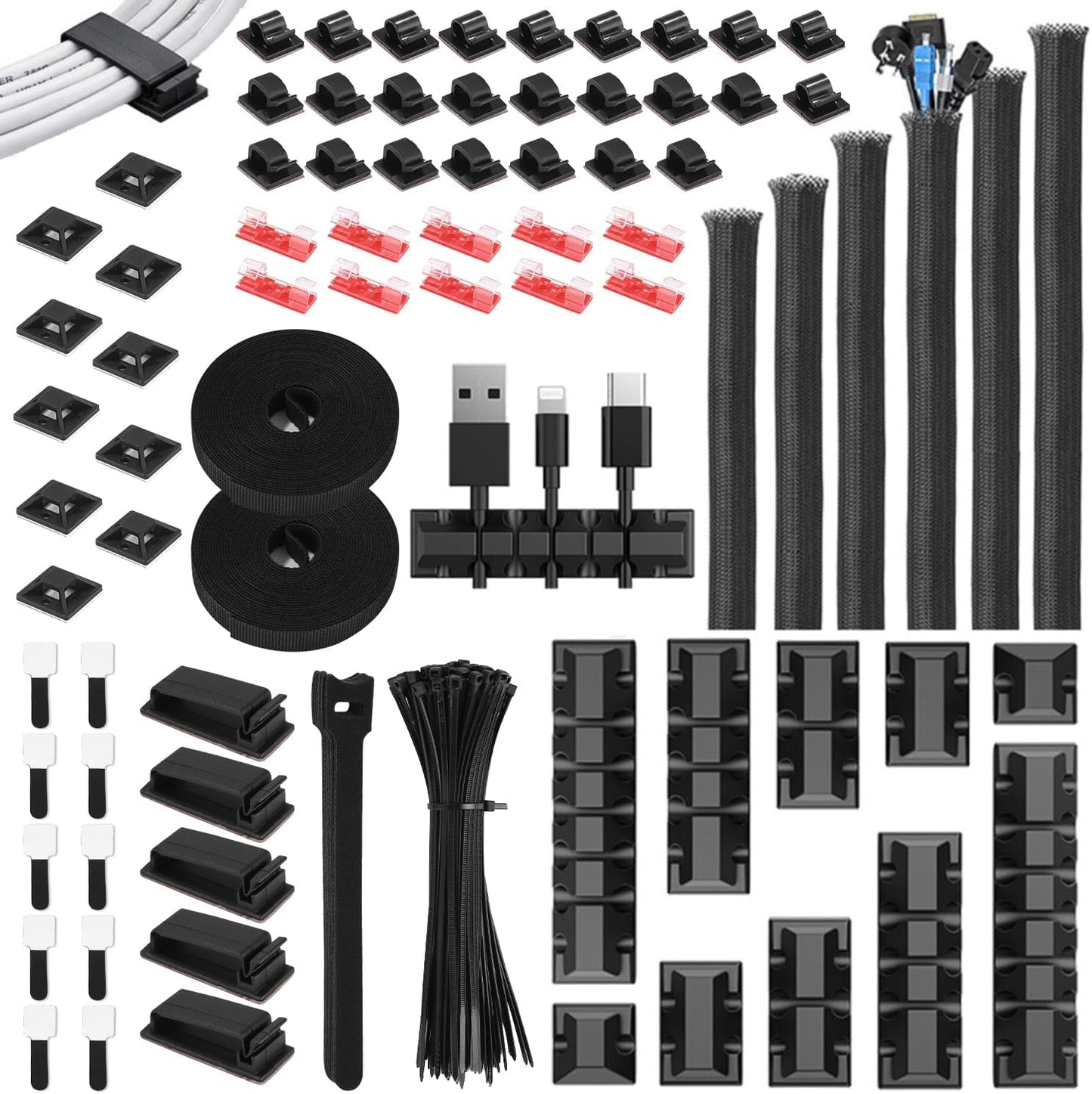 188 Stück Kabelmanagement Kits