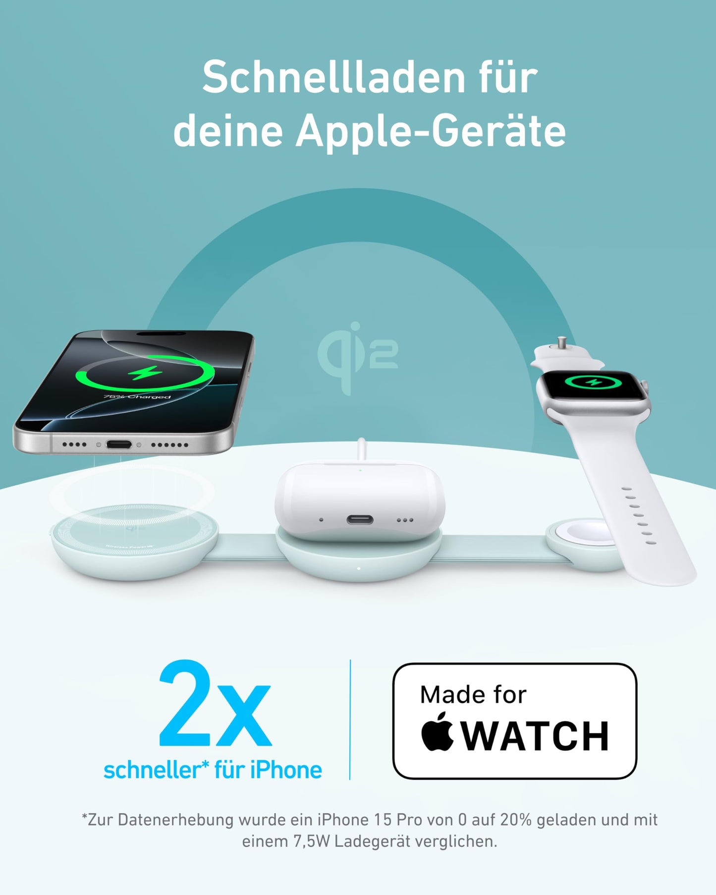 Anker MagGo 3-in-1 Ladestation - Apple MagSafe