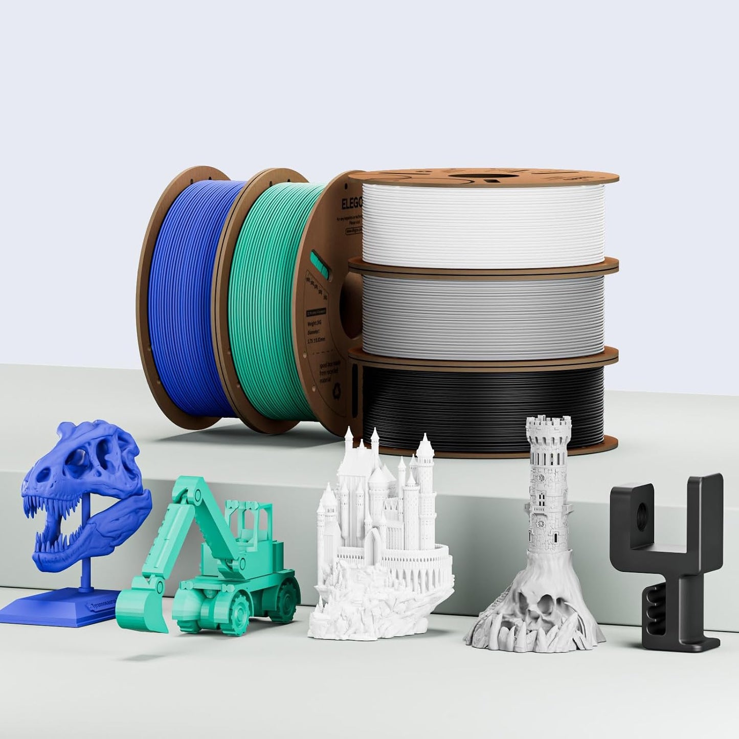 ELEGOO PLA Filament 1.75mm Schwarz 1KG
