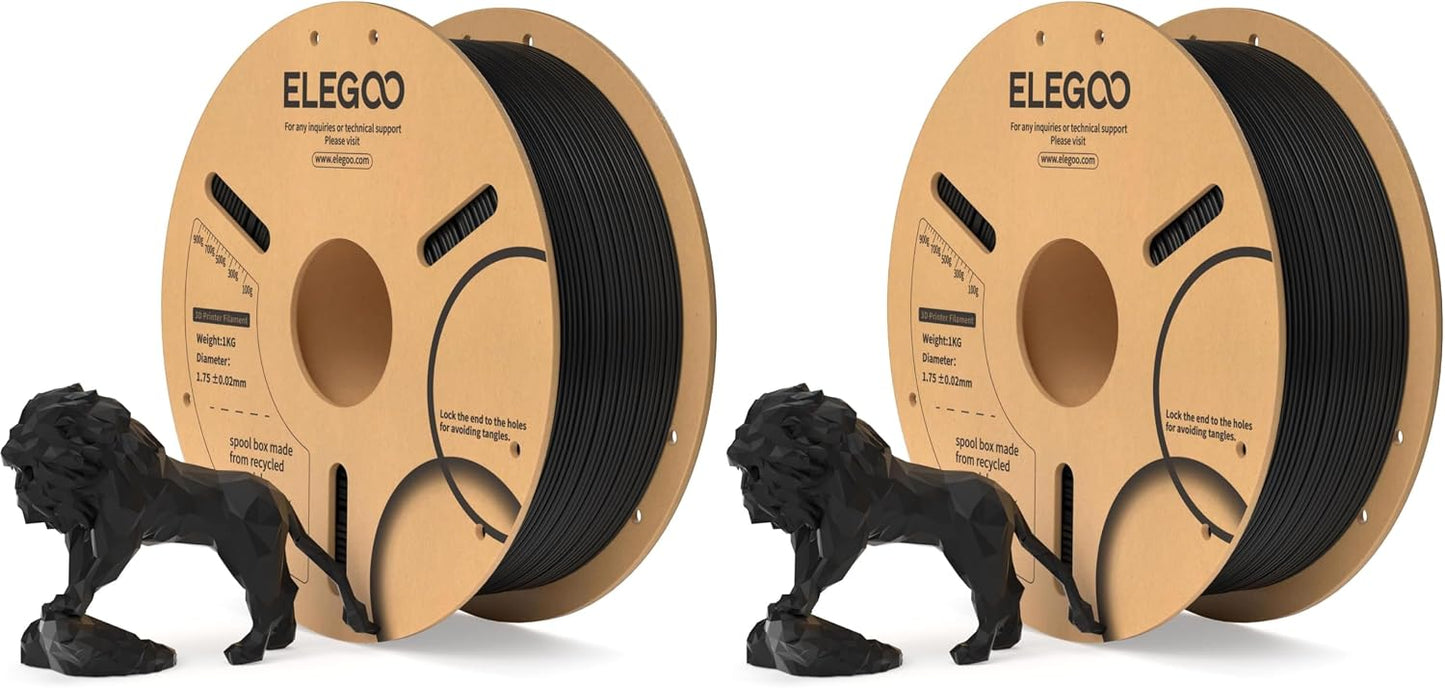 ELEGOO PLA Filament 1.75mm Schwarz 1KG
