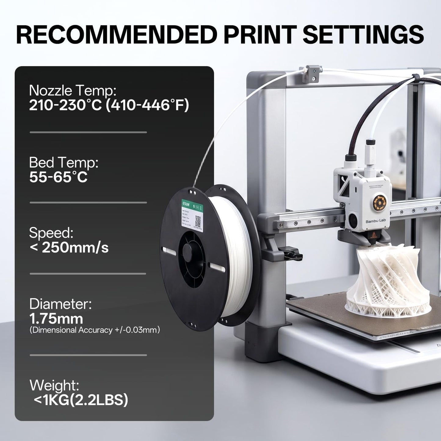 eSUN PLA Filament 1.75mm 1KG