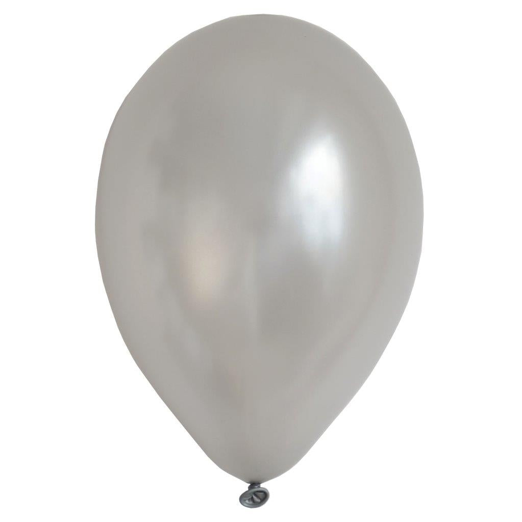 Luftballons Silber Metallic