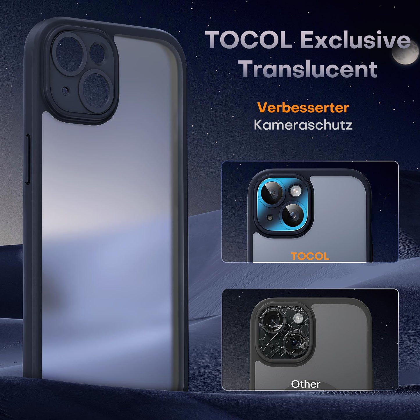 TOCOL 3 in 1 Case für Apple iPhone