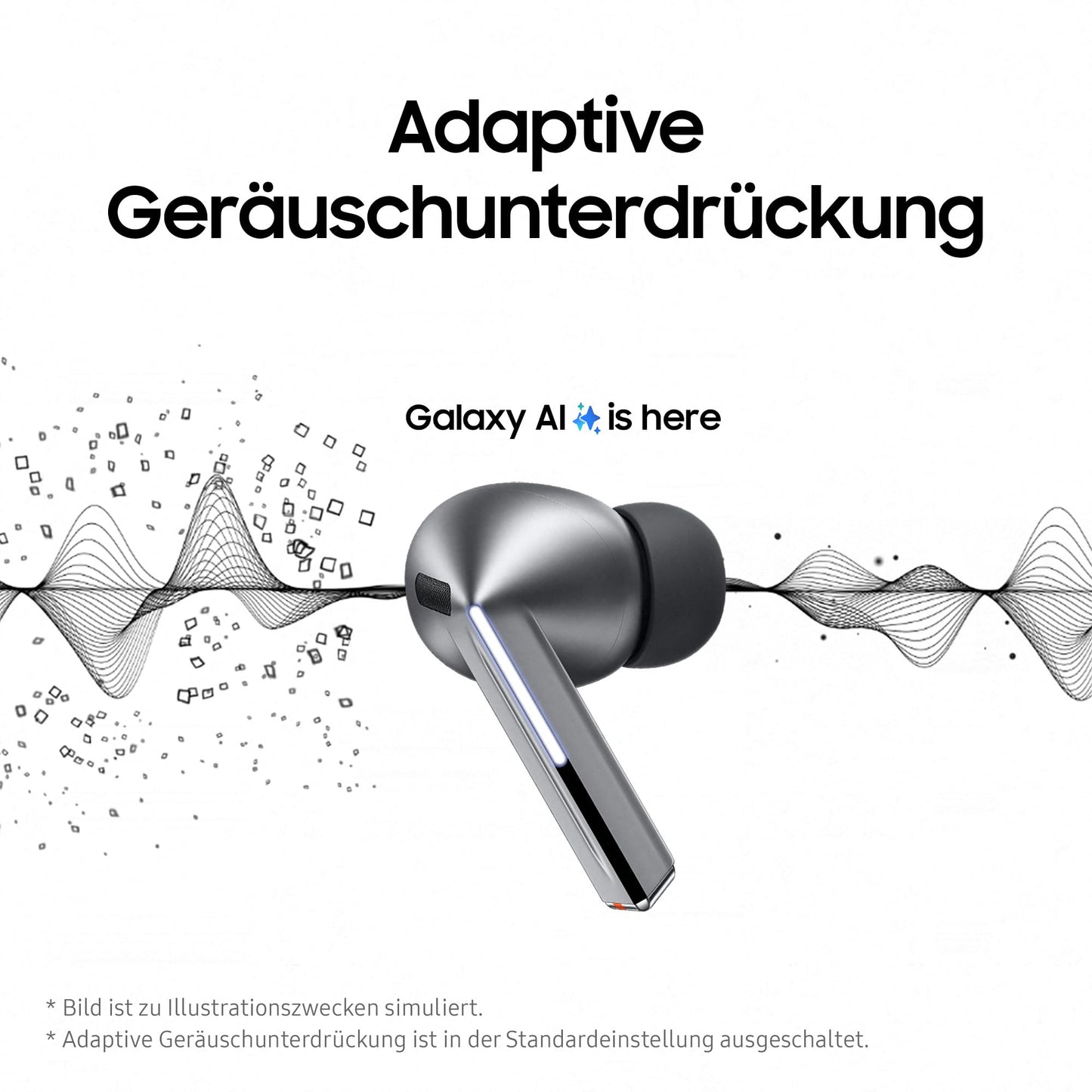 Samsung Galaxy Buds 3 - Bluetooth Kopfhörer mit Active Noise Cancelling (ANC)