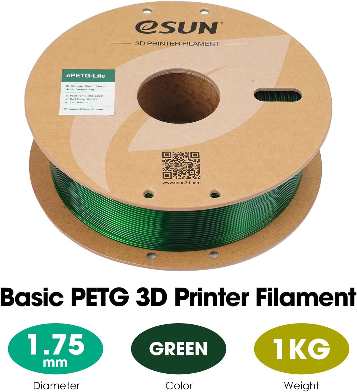 eSUN PETG Filament 1.75mm 1KG