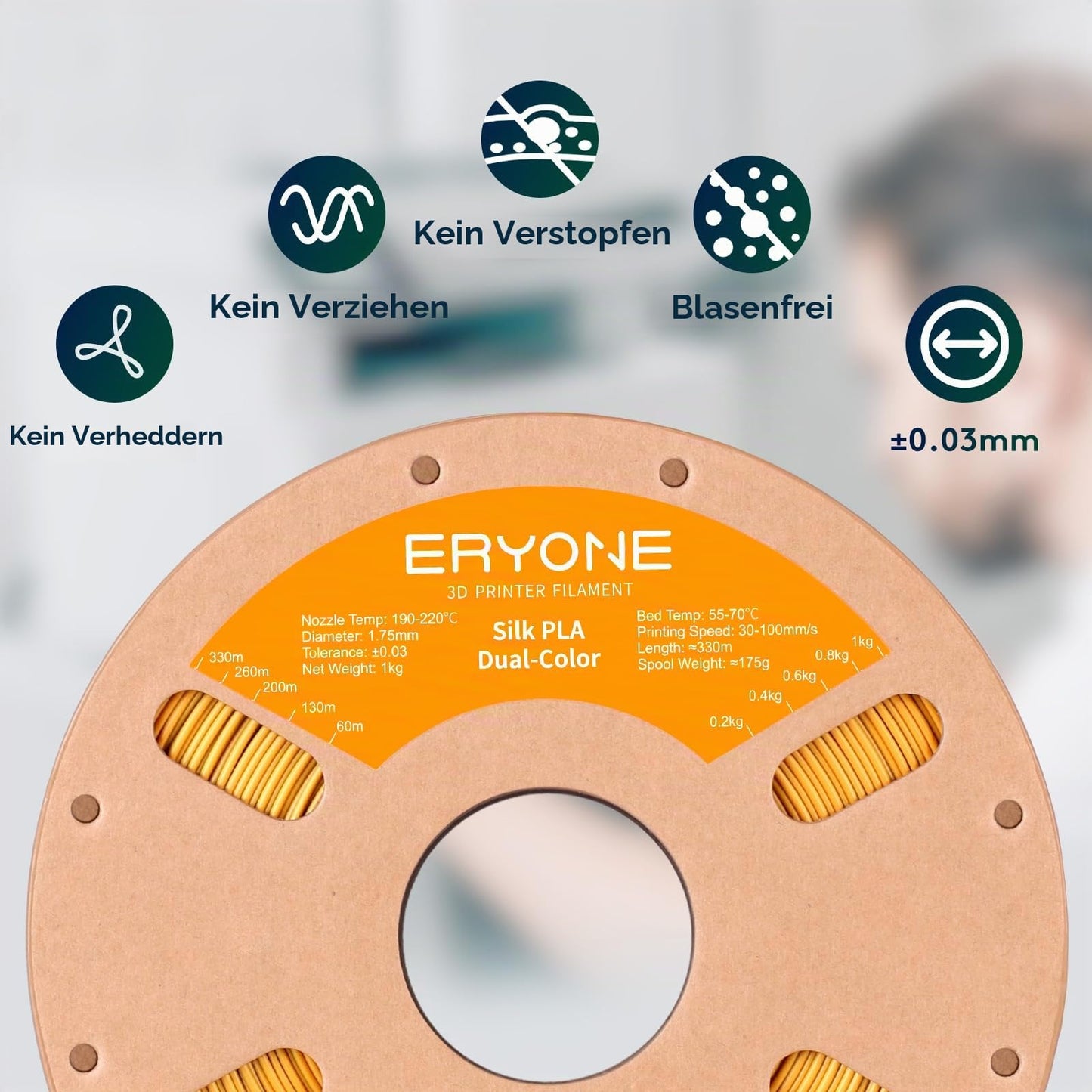 ERYONE Silk PLA Filament 1.75 mm