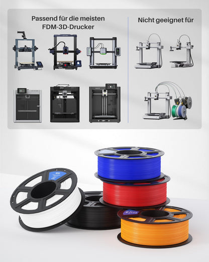 ELEGOO PETG Filament 1,75 mm Grau 1 KG