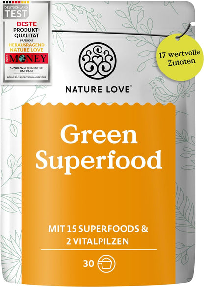 NATURE LOVE® - 300g - 15 Superfoods & 2 Vitalpilze