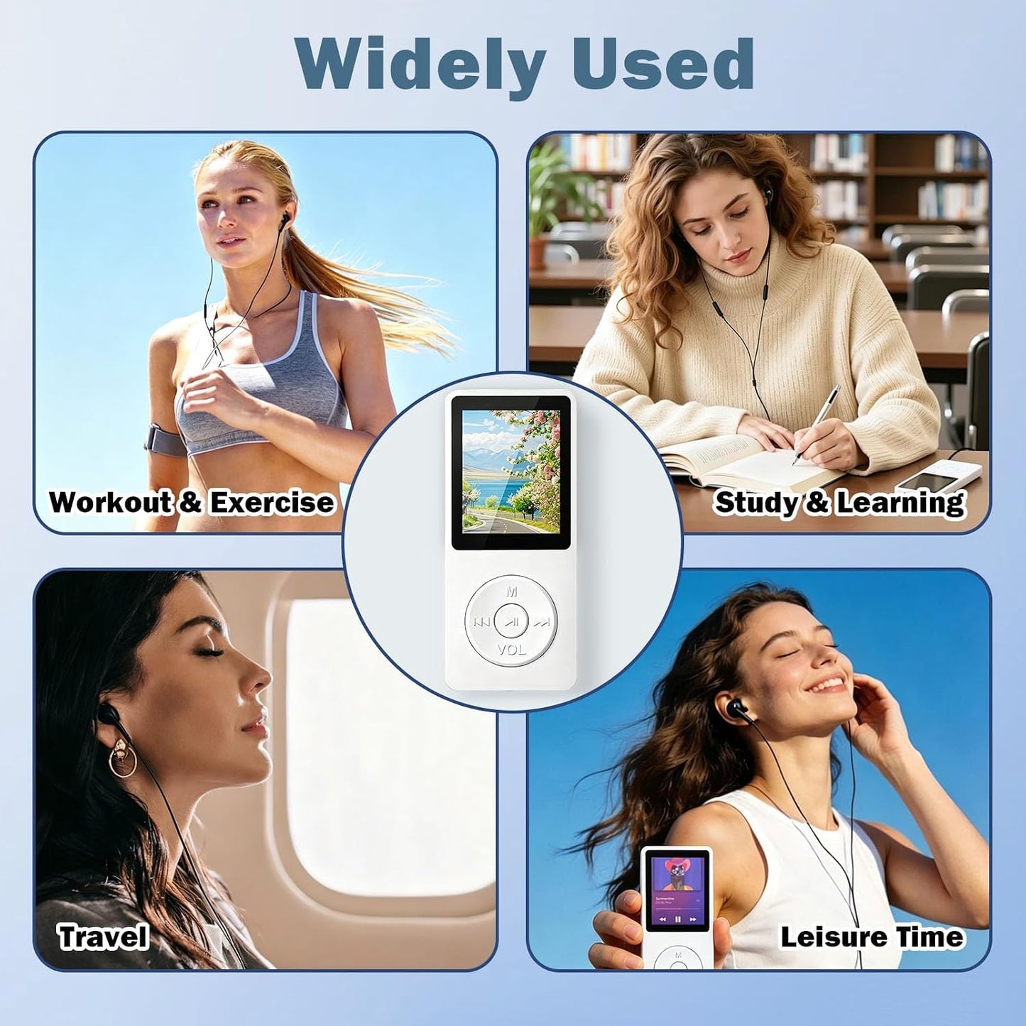 32GB MP3 Player - Bluetooth 5.3 mit 1.8" TFT Farbbildschirm