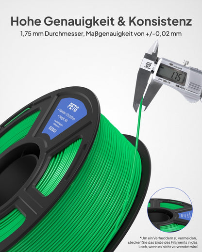 ELEGOO PETG Filament 1,75 mm Grau 1 KG