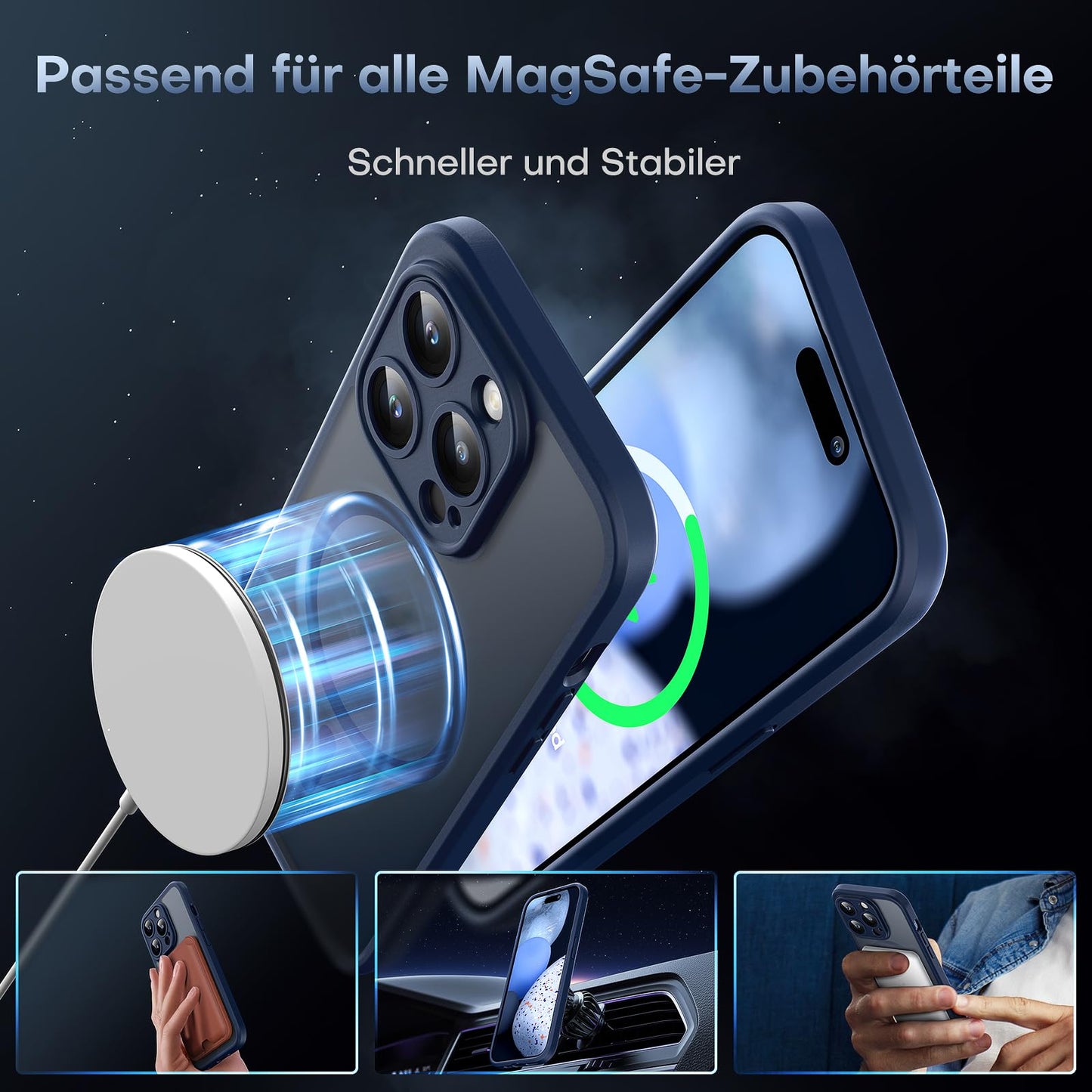 TOCOL 3 in 1 Case für Apple iPhone