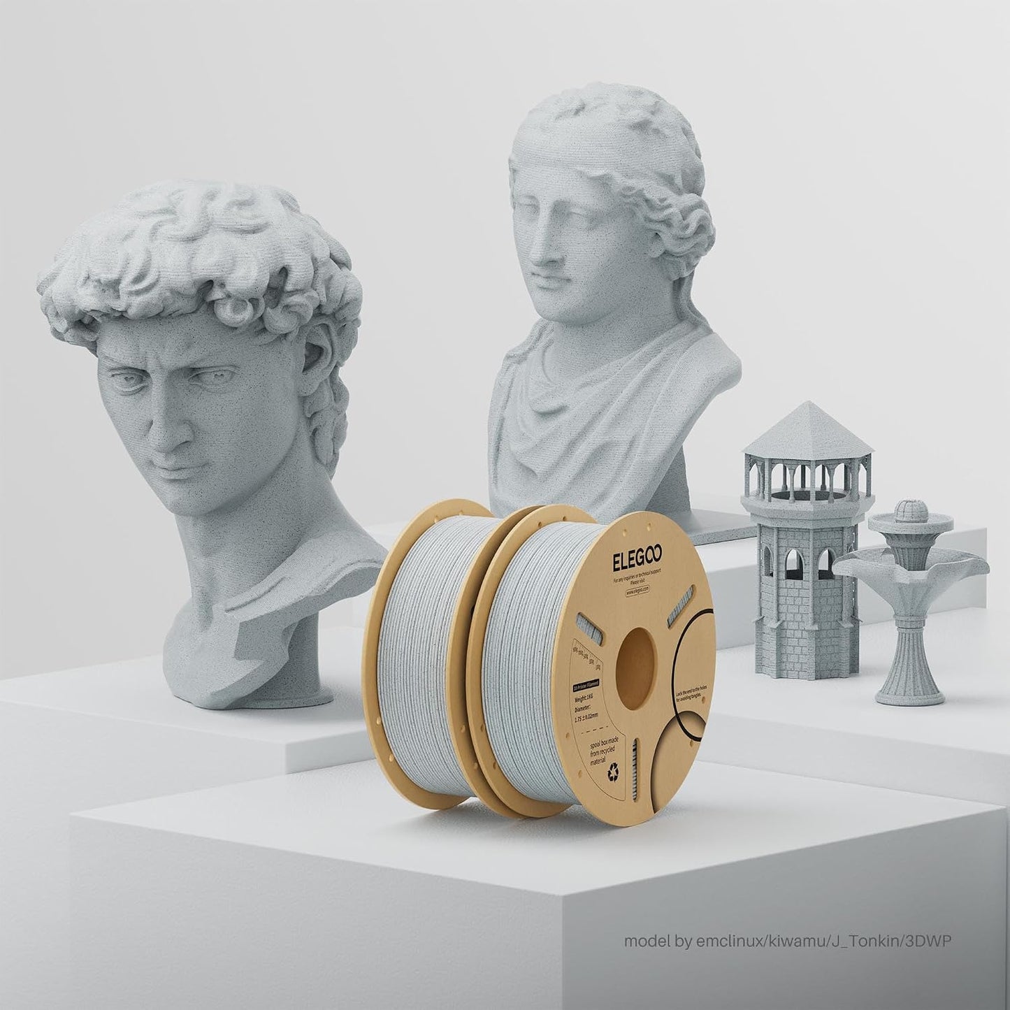 ELEGOO PLA Filament 1.75mm Schwarz 1KG
