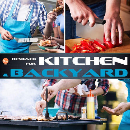 Huolewa Barbecue Spatula Set, Stainless Steel - 9teilig