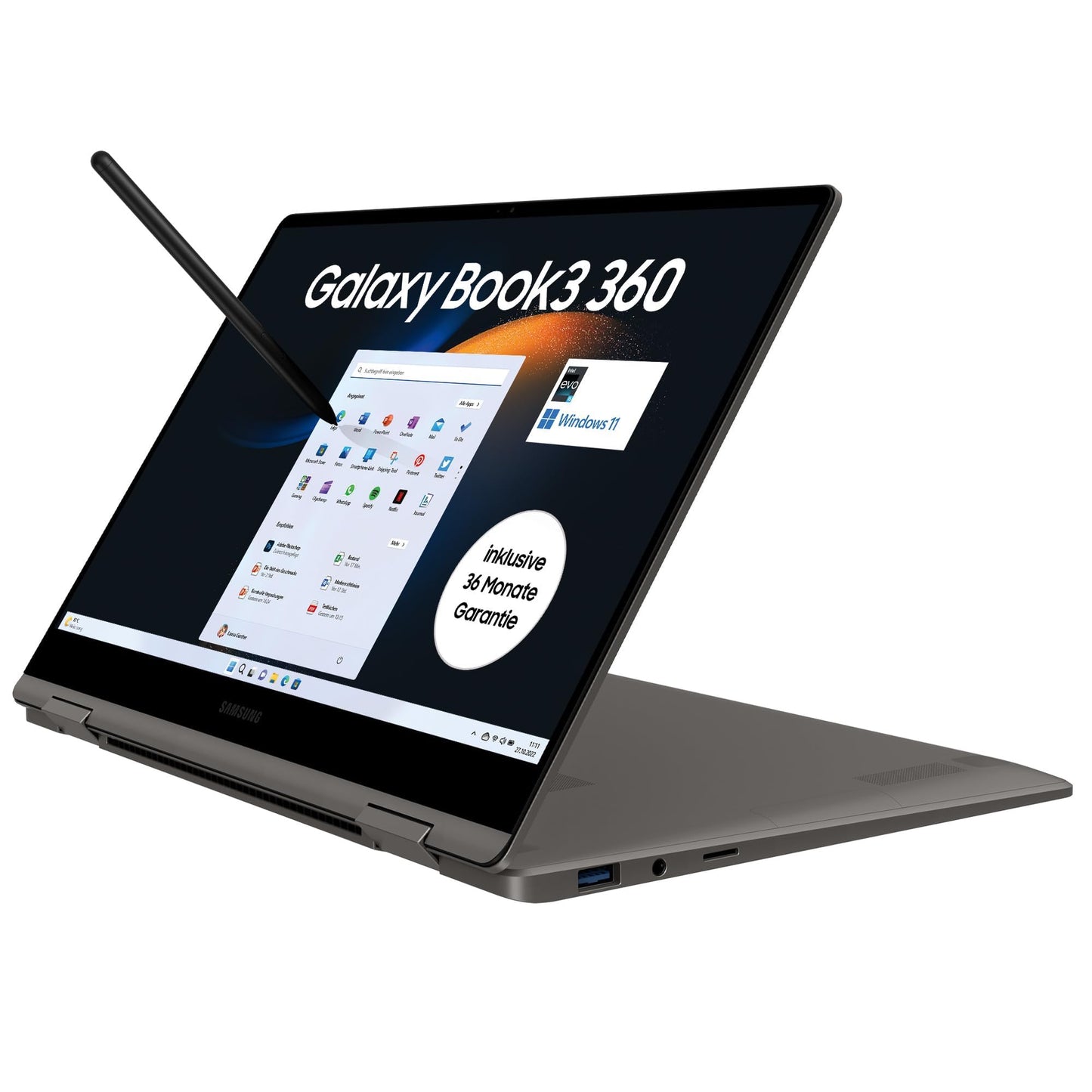 Samsung Galaxy Book3 - 360 Laptop, 13" Full HD - Intel Core - Windows 11 - 36 Monate Garantie