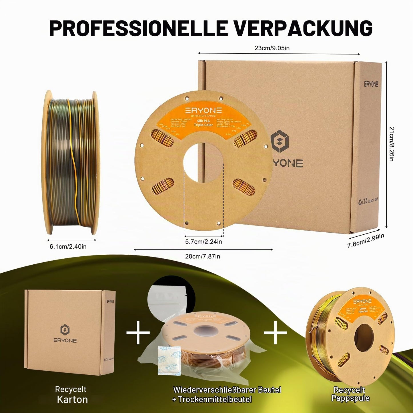 ERYONE Silk PLA Filament 1.75 mm
