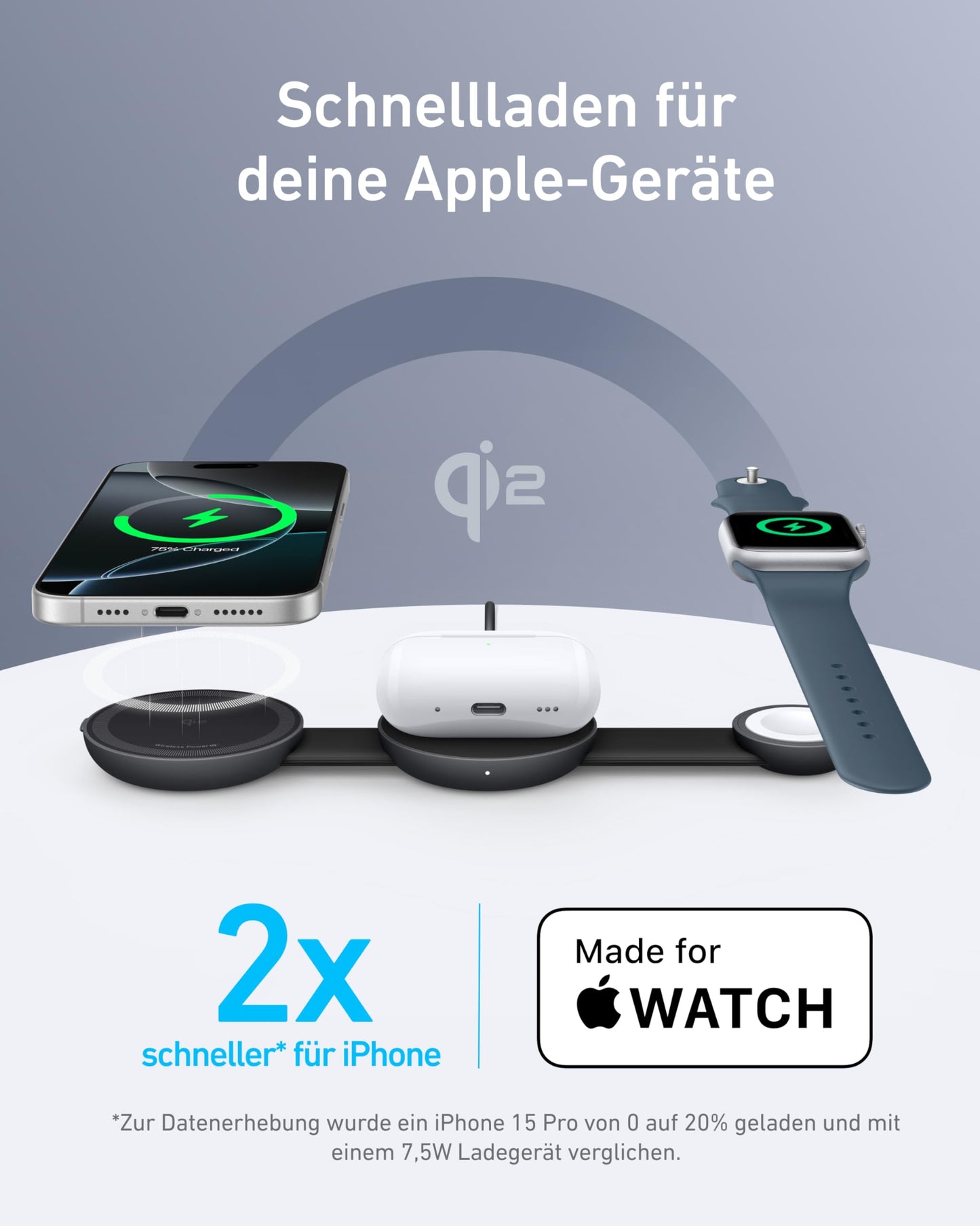 Anker MagGo 3-in-1 Ladestation - Apple MagSafe