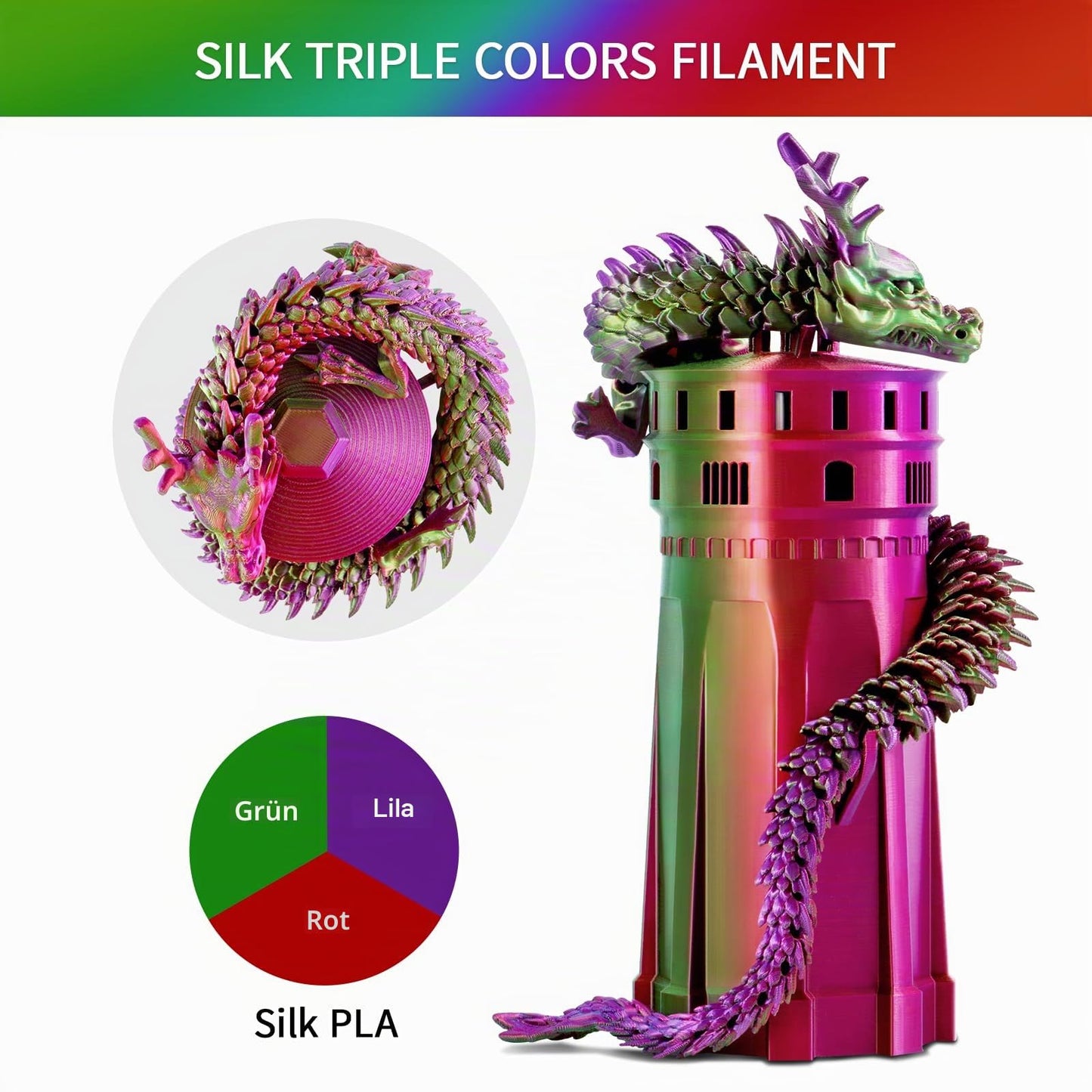 ERYONE Silk PLA Filament 1.75 mm