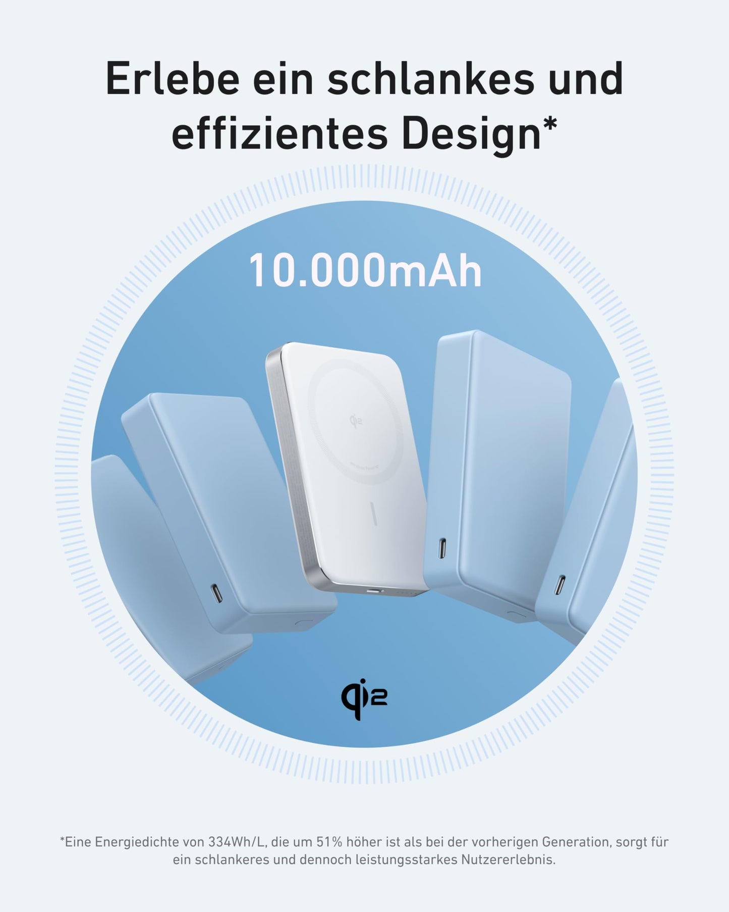 Anker MagGo Powerbank - 10.000mAh - 15W mit Magnet