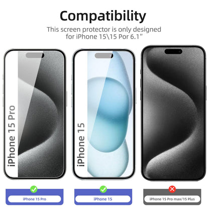 NEW'C Panzerglas für Apple iPhones (3 Stk.)