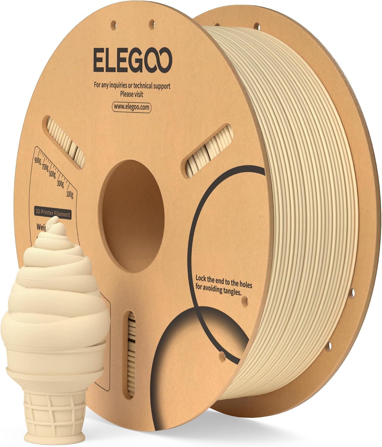 ELEGOO PLA Filament 1.75mm Schwarz 1KG